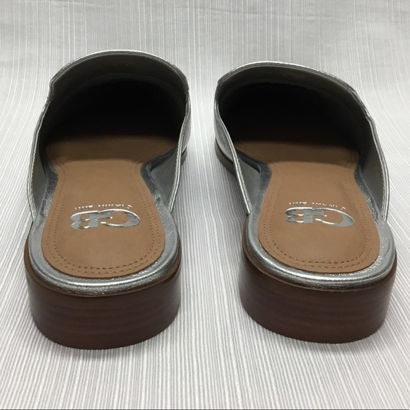 Gianni Bini New Slide On Silver Shoes - Picture 5 of 8